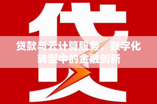 望谟贷款与云计算服务，数字化转型中的金融创新