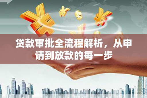 南宫贷款审批全流程解析，从申请到放款的每一步