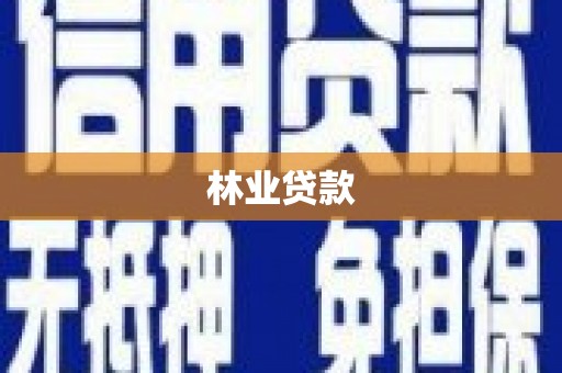 依兰林业贷款