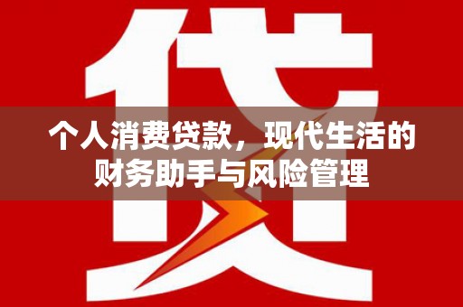 濮阳个人消费贷款，现代生活的财务助手与风险管理