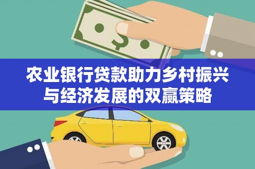 海原农业银行贷款助力乡村振兴与经济发展的双赢策略