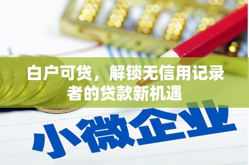 武隆白户可贷，解锁无信用记录者的贷款新机遇