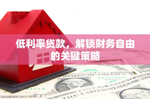 西吉低利率贷款，解锁财务自由的关键策略