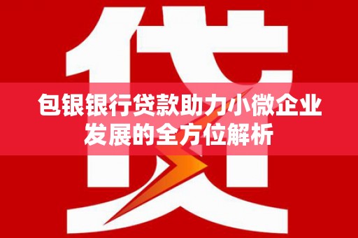 尚义包银银行贷款助力小微企业发展的全方位解析