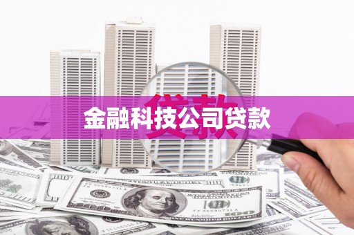 凤县金融科技公司贷款